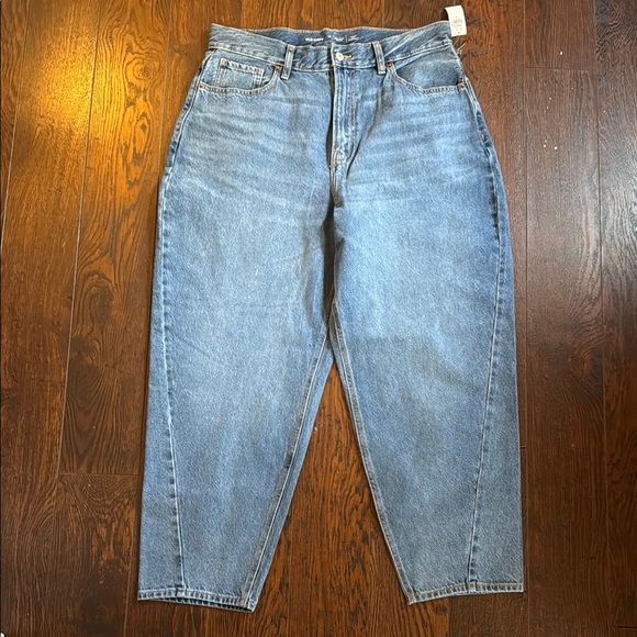 OLD NAVY Balloon Fit Ankle Size 14 Classic Blue Denim Jeans - Picture 4 of 11